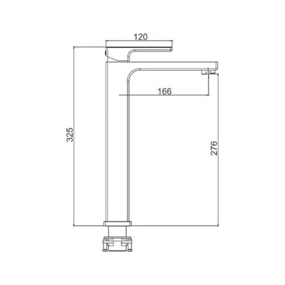 Смеситель для раковины высокий Gappo Futura G1017-2, белый/хром - фото 8