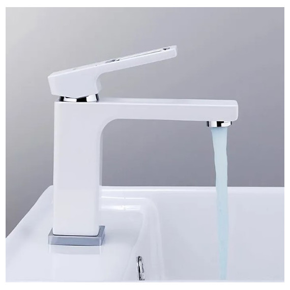 Смеситель для раковины Gappo Futura G1017, белый - фото 4