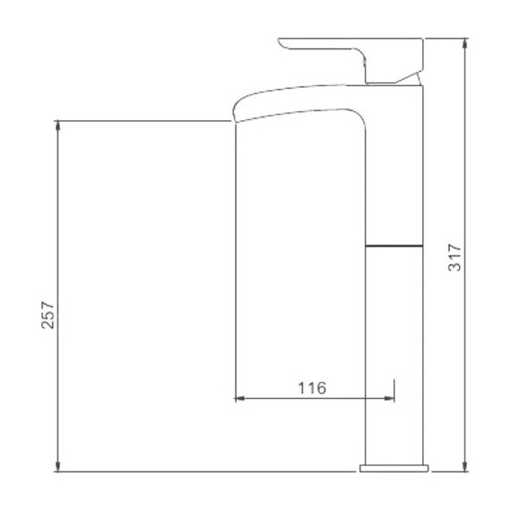 Смеситель для раковины высокий Gappo G1048-31, белый/хром - фото 10