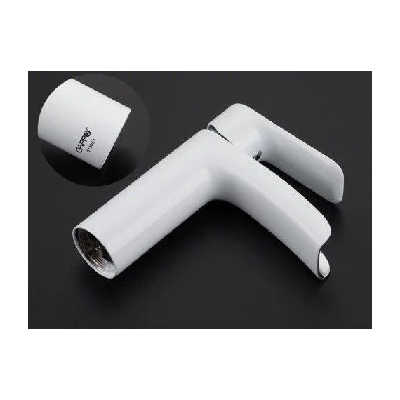 Смеситель для раковины Gappo Noar G1048-8, белый/хром - фото 6