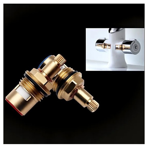 Смеситель для раковины Gappo Stella G1049, белый/хром - фото, картинка 6 Смеситель для раковины Gappo Stella G1049, белый/хром - фото 6