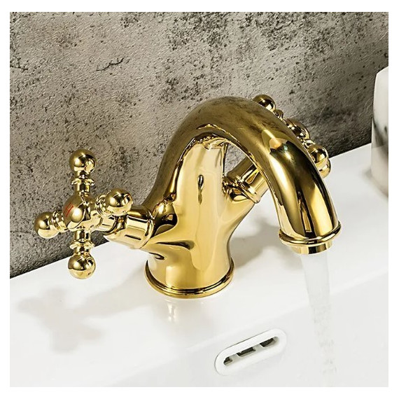 Смеситель для раковины Gappo G1089-6, золото - фото 3