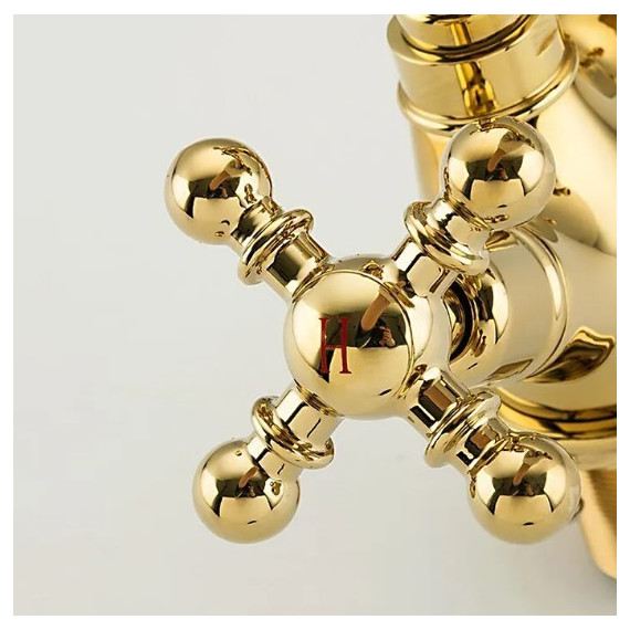 Смеситель для раковины Gappo G1389-6, золото - фото 4