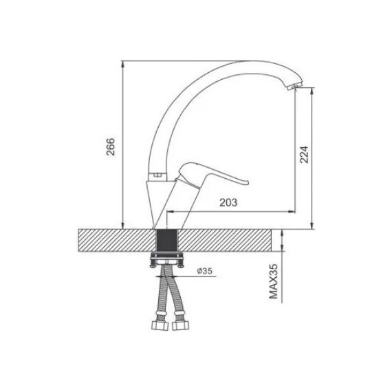 Смеситель для кухни Gappo Aventador G4150, черный - фото 7