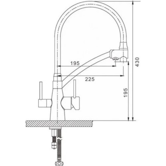 Смеситель для кухни Gappo G4398-16, черный - фото 10