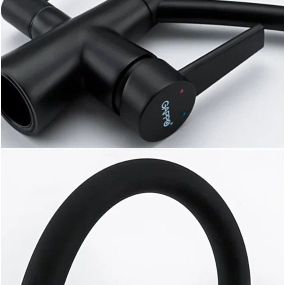 Смеситель для кухни Gappo G4398-16, черный - фото 5