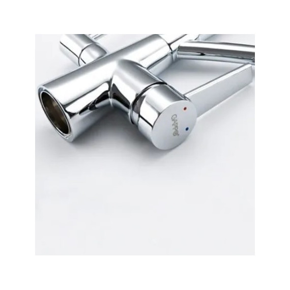 Смеситель для кухни Gappo G4398-17, серый/хром - фото, картинка 4 Смеситель для кухни Gappo G4398-17, серый/хром - фото 4