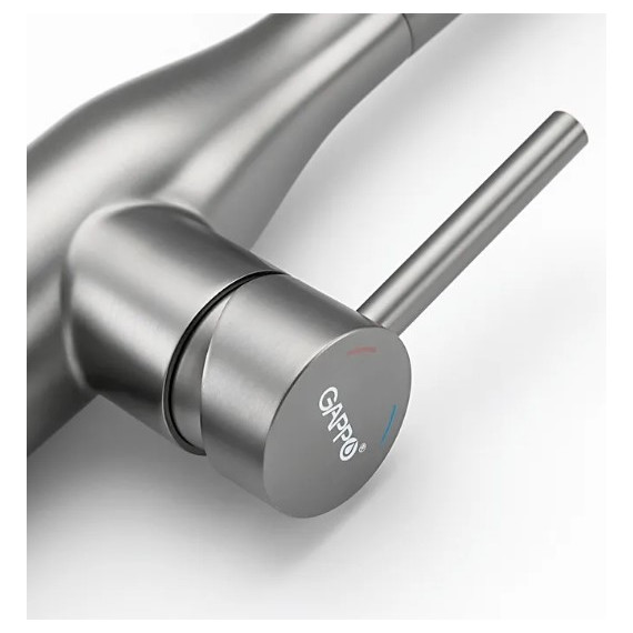 Смеситель для кухни Gappo G4398-45, сатин - фото, картинка 5 Смеситель для кухни Gappo G4398-45, сатин - фото 5