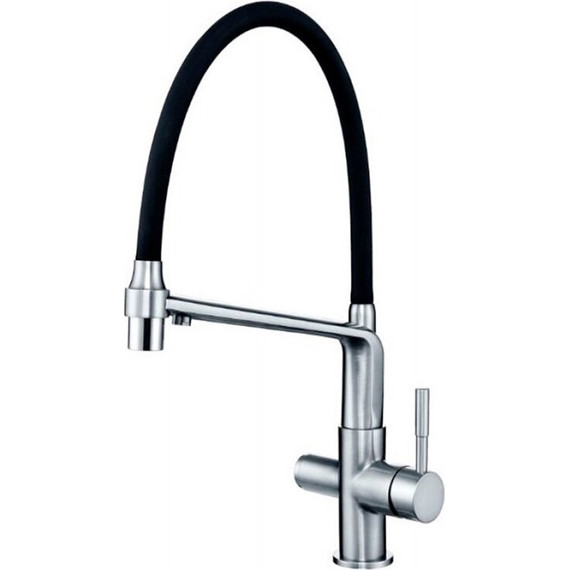 Смеситель для кухни Gappo G4398-7, черный/хром - фото 