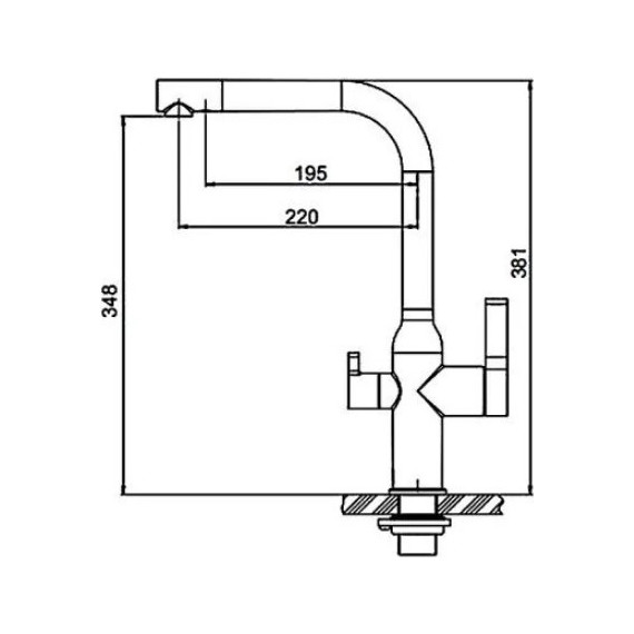 Смеситель для кухни Gappo G4399-4, сатин - фото 10