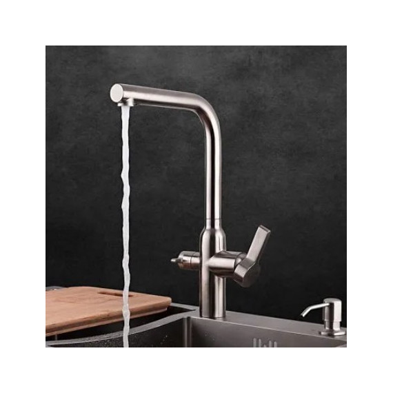 Смеситель для кухни Gappo G4399-4, сатин - фото 3