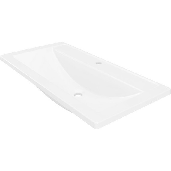 Тумба подвесная с раковиной Velvex Klaufs 90 см tpKLA.90.1Y.NEW-616.216, белый - фото 3