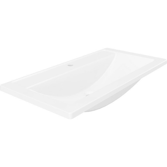 Тумба подвесная с раковиной Velvex Klaufs 90 см tpKLA.90.1Y.NEW-616.216, белый - фото 7