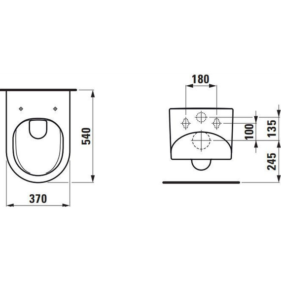 Унитаз подвесной безободковый Laufen Sonar 8.2034.1.757.000.1 - фото 7