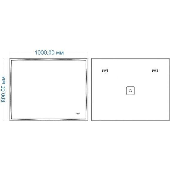 Зеркало Art&Max Firenze 100 см AM-Fir-1000-800-DS-F-H - фото 2