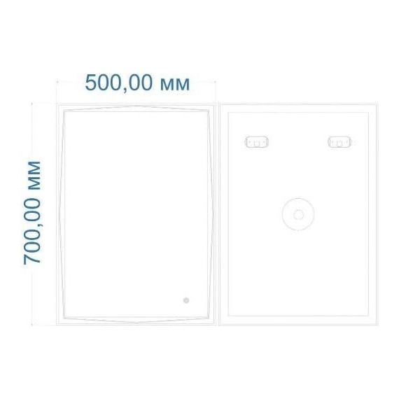 Зеркало Art&Max Firenze 50 см AM-Fir-500-700-DS-F-H - фото 2