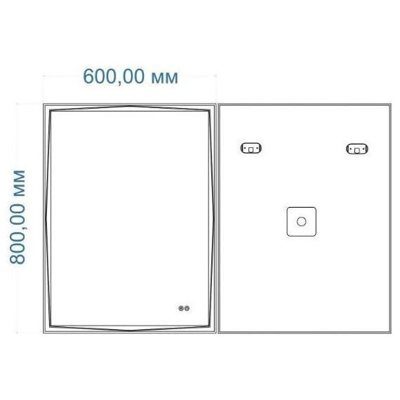 Зеркало Art&Max Firenze 60 см AM-Fir-600-800-DS-F-H - фото 2