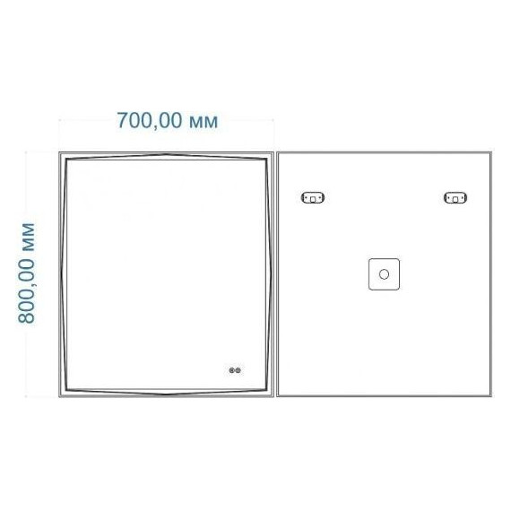 Зеркало Art&Max Firenze 70 см AM-Fir-700-800-DS-F-H - фото 2