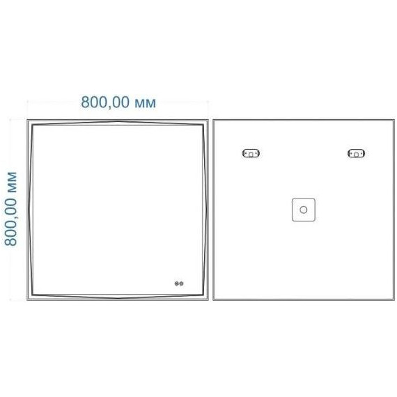 Зеркало Art&Max Firenze 80 см AM-Fir-800-800-DS-F-H - фото 2