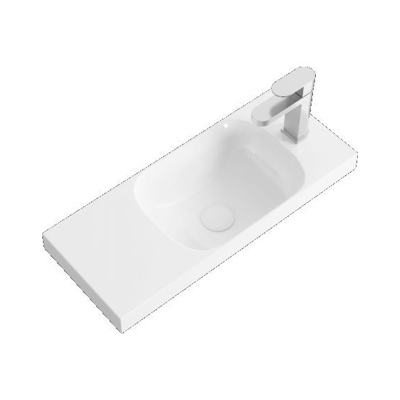 Тумба подвесная с раковиной Aqwella Alba 60 см ALB0106LDD+ALB0706WM L, дуб давос/белый матовый, Цвет фасада: дуб давос - фото, картинка 2 Тумба подвесная с раковиной Aqwella Alba 60 см ALB0106LDD+ALB0706WM L, дуб давос/белый матовый, Цвет фасада: дуб давос - фото 2