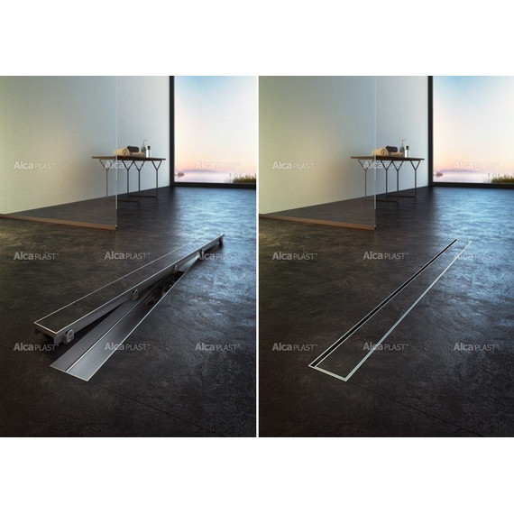 Решетка для трапа AlcaPlast Floor-750 75 см, нержавеющая сталь (под плитку) - фото 3