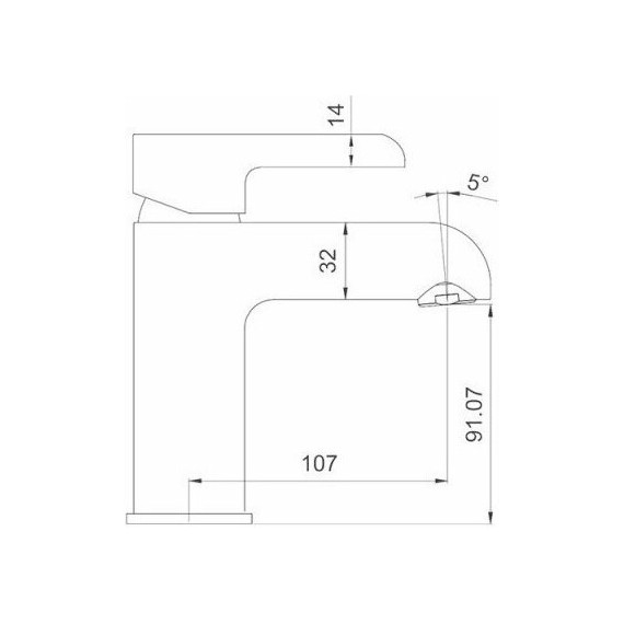 Смеситель для раковины Gappo G1003-6, черный/хром - фото 3