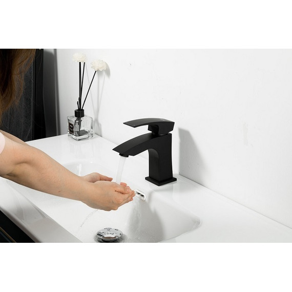 Смеситель для раковины Gappo G1007-66, черный - фото, картинка 2 Смеситель для раковины Gappo G1007-66, черный - фото 2