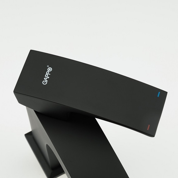 Смеситель для раковины Gappo G1007-66, черный - фото, картинка 4 Смеситель для раковины Gappo G1007-66, черный - фото 4