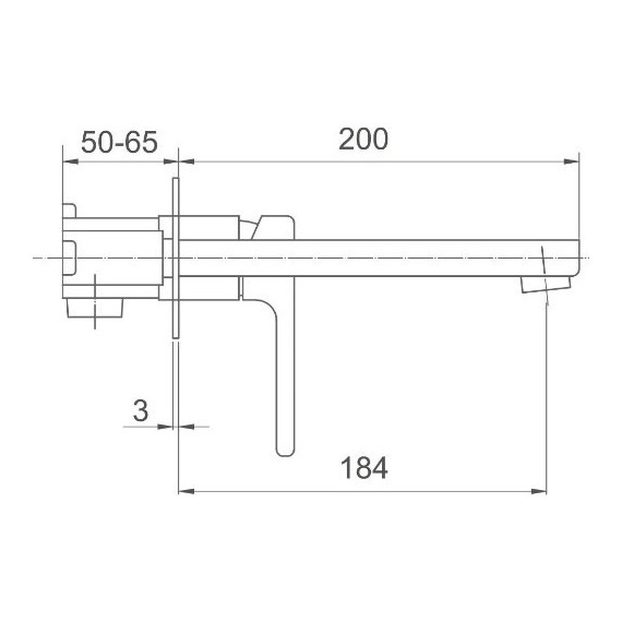 Смеситель для раковины настенный Gappo Futura G1017-16, черный - фото, картинка 8 Смеситель для раковины настенный Gappo Futura G1017-16, черный - фото 8