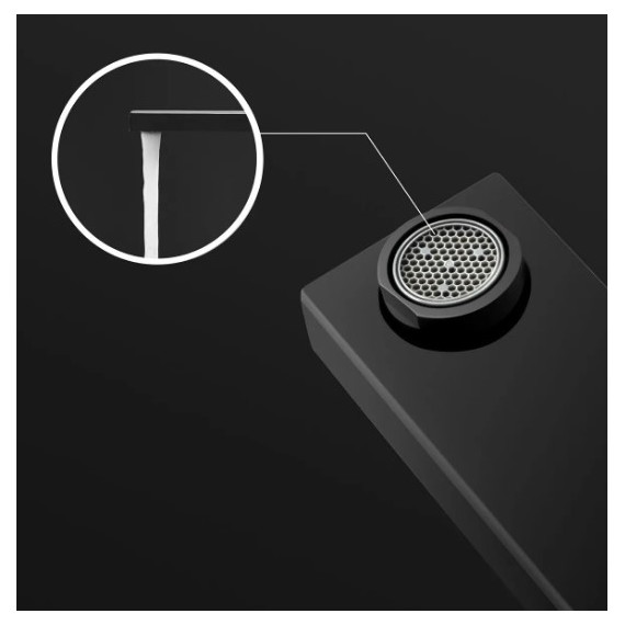 Смеситель для раковины настенный Gappo Futura G1017-16, черный - фото, картинка 6 Смеситель для раковины настенный Gappo Futura G1017-16, черный - фото 6