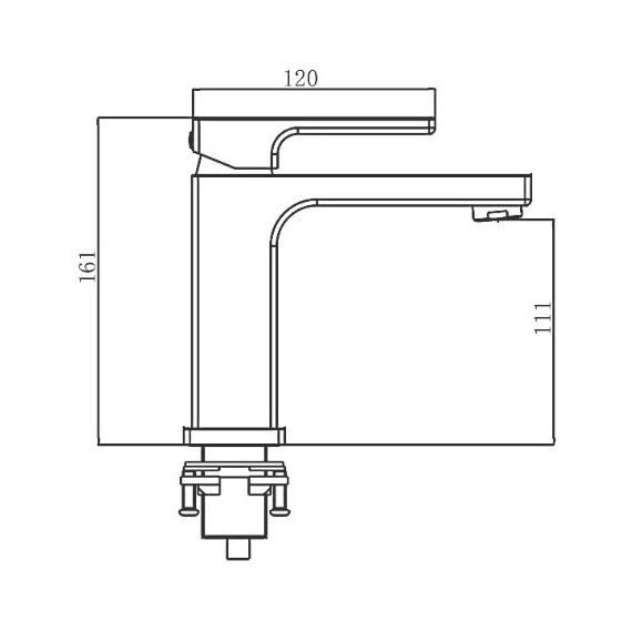 Смеситель для раковины Gappo G1017-6, черный - фото, картинка 8 Смеситель для раковины Gappo G1017-6, черный - фото 8