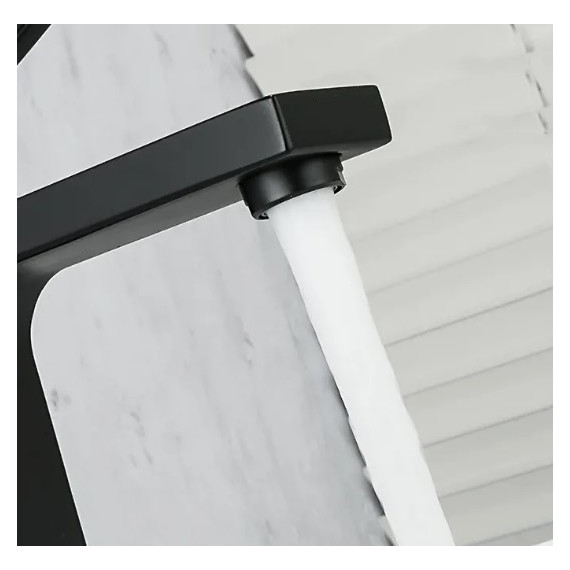 Смеситель для раковины Gappo G1017-6, черный - фото, картинка 3 Смеситель для раковины Gappo G1017-6, черный - фото 3