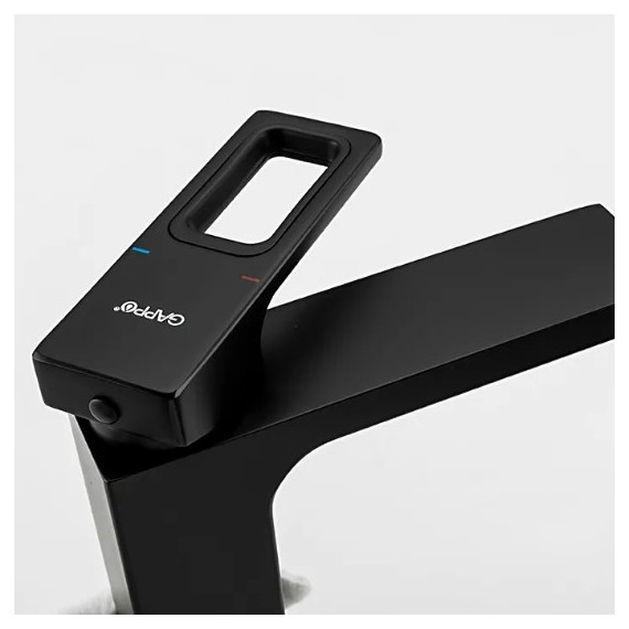 Смеситель для раковины Gappo G1017-6, черный - фото, картинка 5 Смеситель для раковины Gappo G1017-6, черный - фото 5