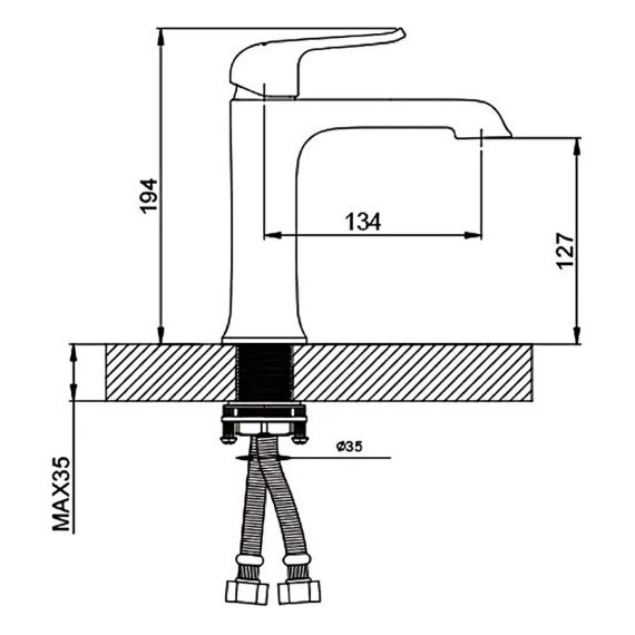 Смеситель для раковины Gappo Aventador G1050, черный - фото 9