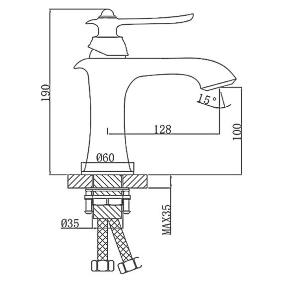 Смеситель для раковины Gappo G1069 - фото 3