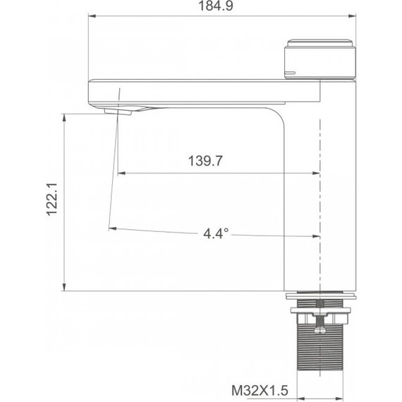 Смеситель для раковины нажимной Gappo G1095-1 - фото 6