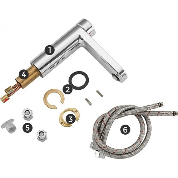 Смеситель для раковины нажимной Gappo G1095-1 - фото 5