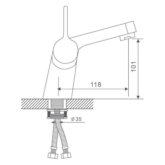 Смеситель для раковины с душевой лейкой Gappo Chanel G1204 - фото, картинка 9 Смеситель для раковины с душевой лейкой Gappo Chanel G1204 - фото 9