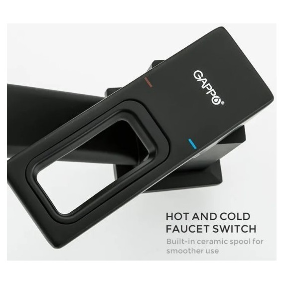 Смеситель для кухни Gappo G4517-6, черный - фото 5