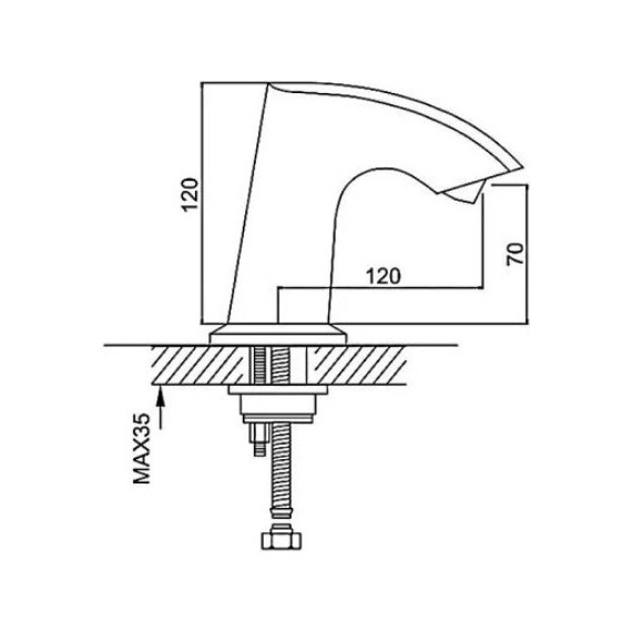 Смеситель для раковины сенсорный Gappo G518 - фото, картинка 10 Смеситель для раковины сенсорный Gappo G518 - фото 10