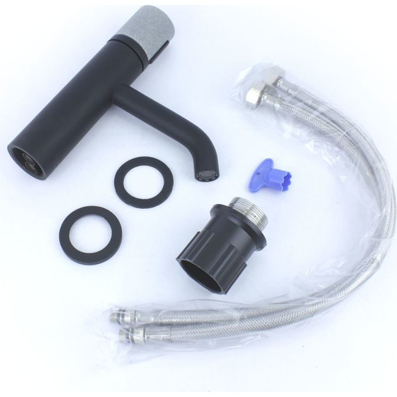 Смеситель для раковины Bronze de Luxe Focus 24601BG, Цвет производителя: чёрный - фото 9