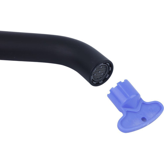 Смеситель для раковины высокий Bronze de Luxe Focus 24615BG, чёрный матовый, Цвет производителя: чёрный матовый - фото 2