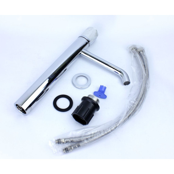 Смеситель для раковины высокий Bronze de Luxe Focus 24615CM, Цвет производителя: хром - фото 6