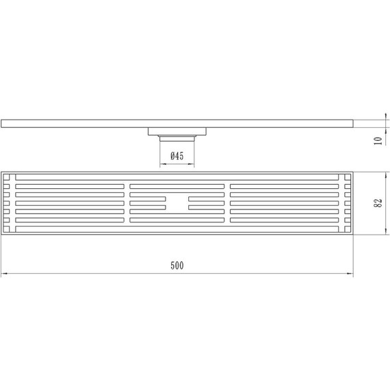 Трап Bronze de Luxe Focus 50 см 80521B, чёрный матовый - фото 5