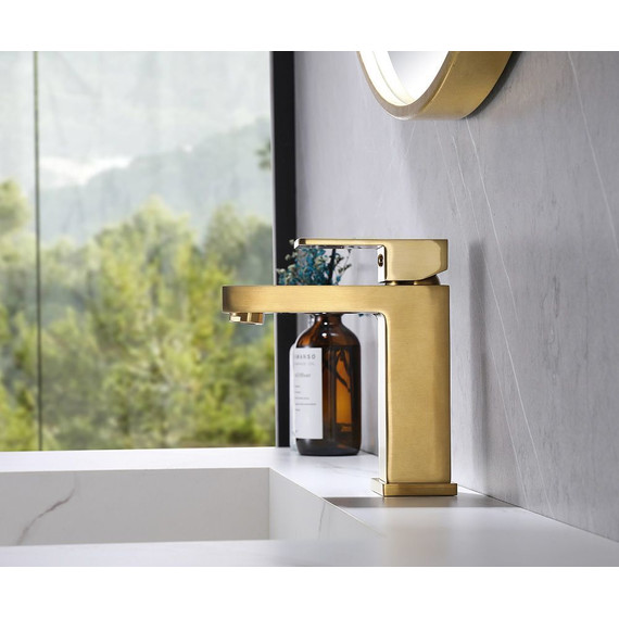 Смеситель для раковины Abber Daheim AF8210G, золото матовое, Цвет производителя: золото матовое - фото 2