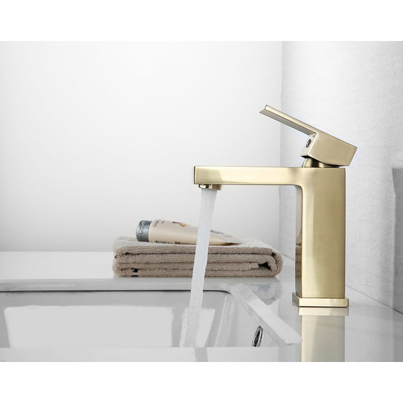 Смеситель для раковины Abber Daheim AF8210G, золото матовое, Цвет производителя: золото матовое - фото 3