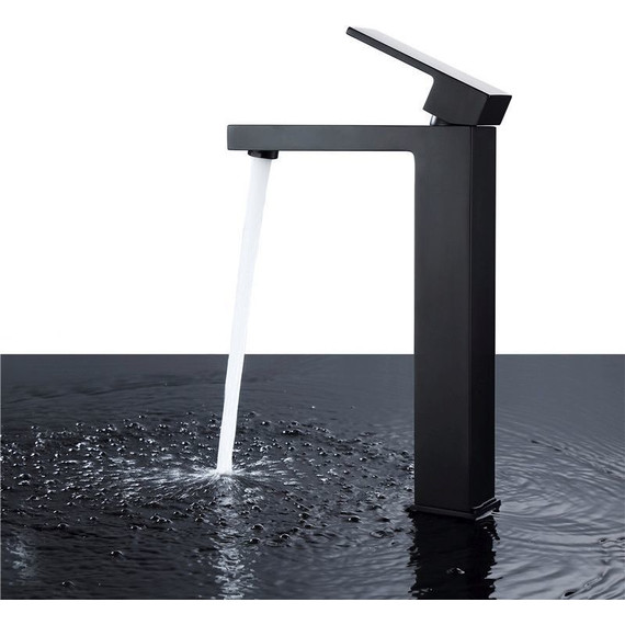 Смеситель для раковины высокий Abber Daheim AF8211B, черный матовый, Цвет производителя: чёрный матовый - фото 3