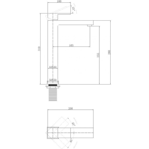 Смеситель для раковины высокий Abber Daheim AF8211G, золото матовое, Цвет производителя: золото матовое - фото 3
