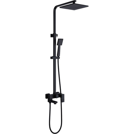 Душевая стойка Abber Daheim AF8216B, черный матовый, Цвет производителя: чёрный матовый - фото 