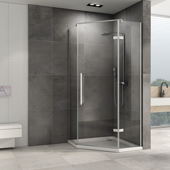 Душевое ограждение Abber Ewiges Wasser 100х100 см AG05100, хром/прозрачное - фото 3